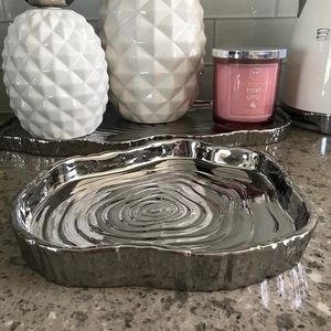 TITANIUM PLATED PORCELAIN PLATE